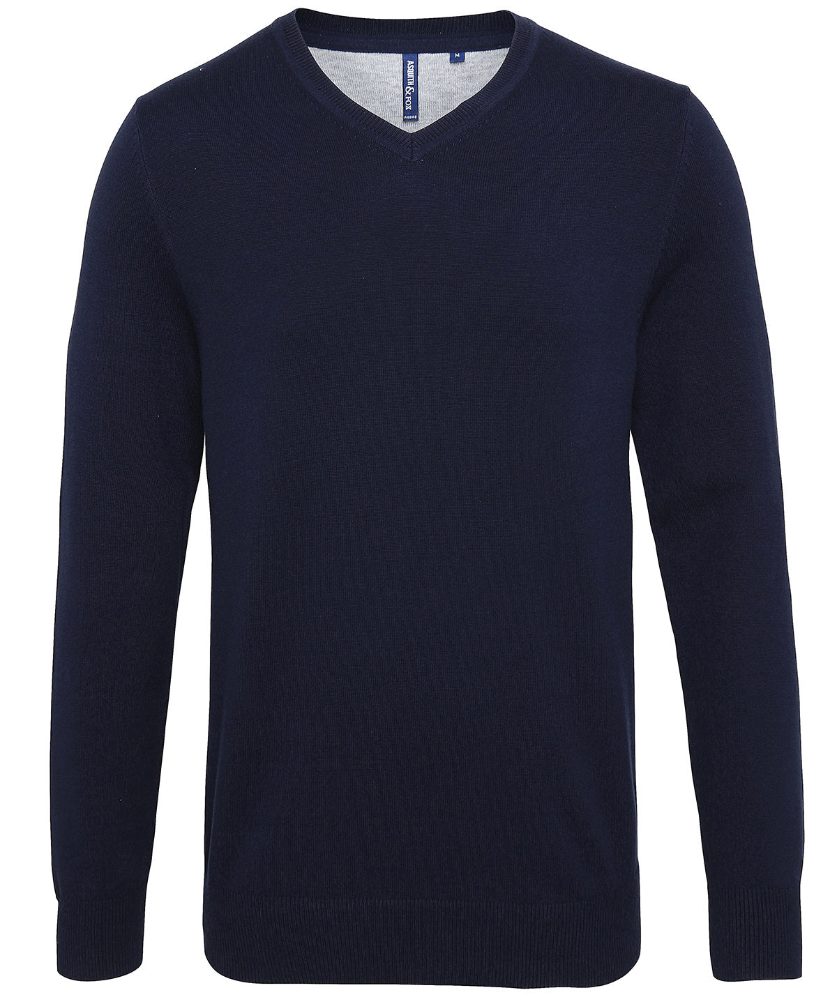 Men's Cotton Blend V-Neck Sweater - AQ042