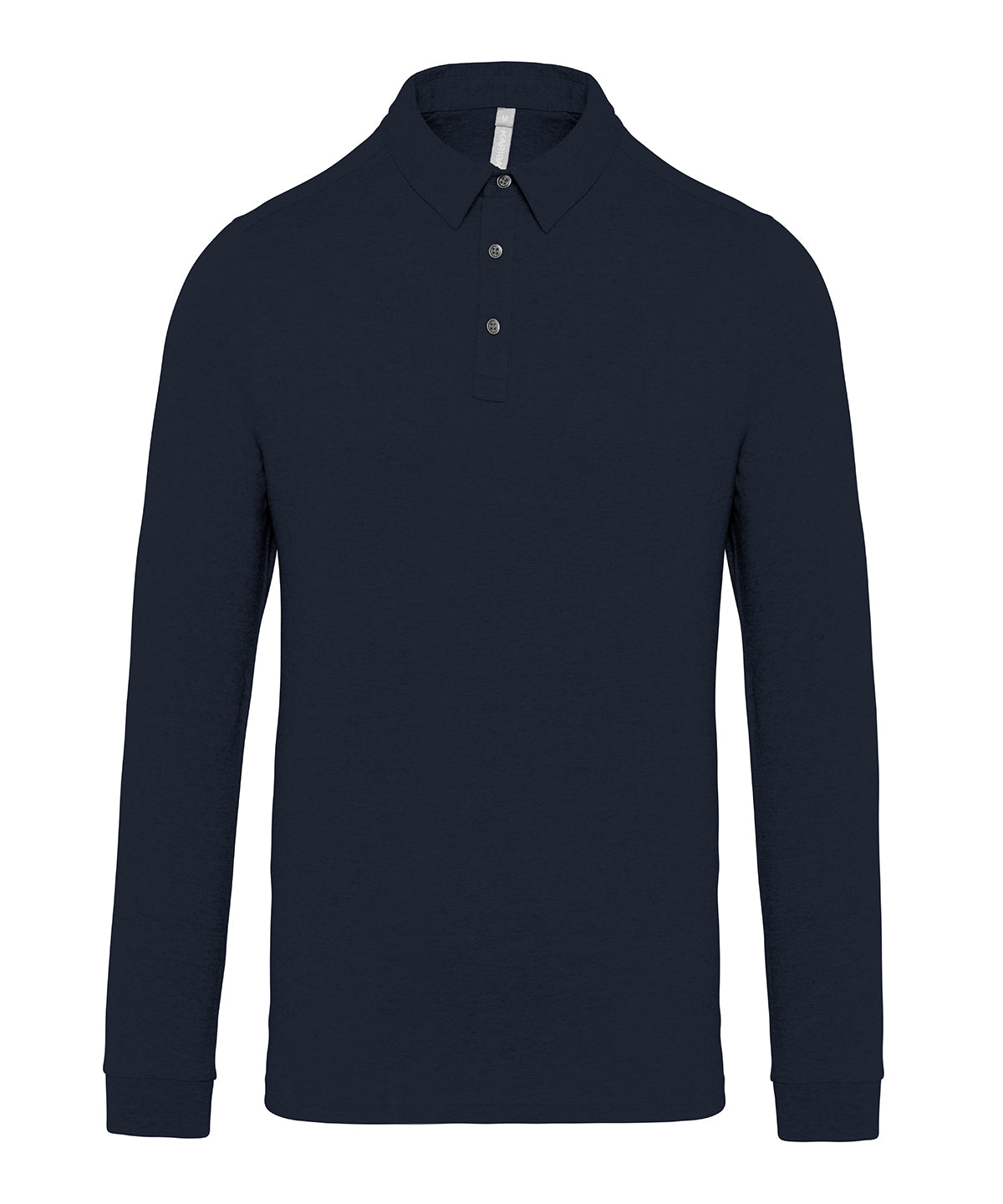 Jersey Knit Long Sleeve Polo Shirt - KB264