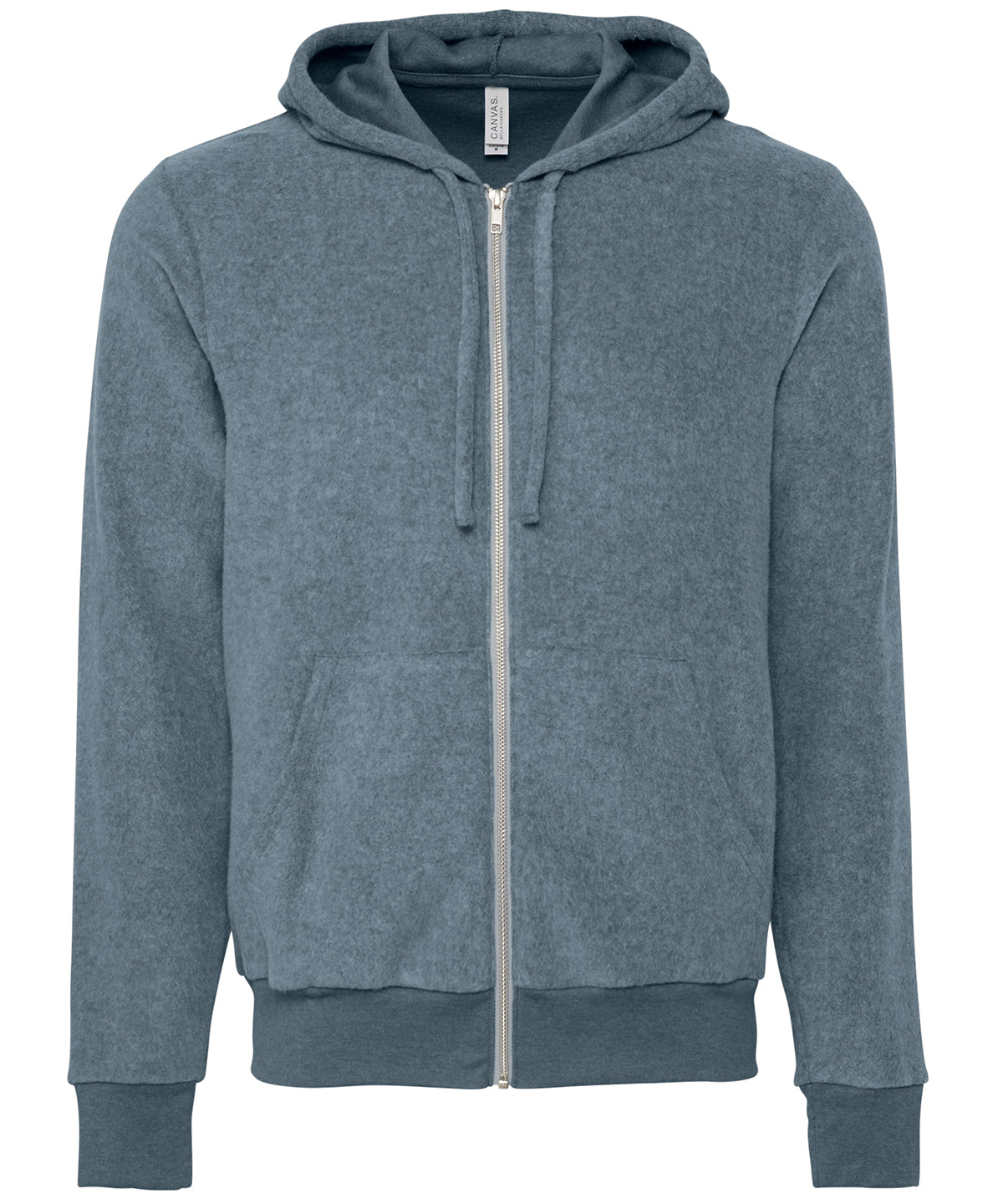 Unisex Sueded Fleece Full-Zip Hoodie - BE131