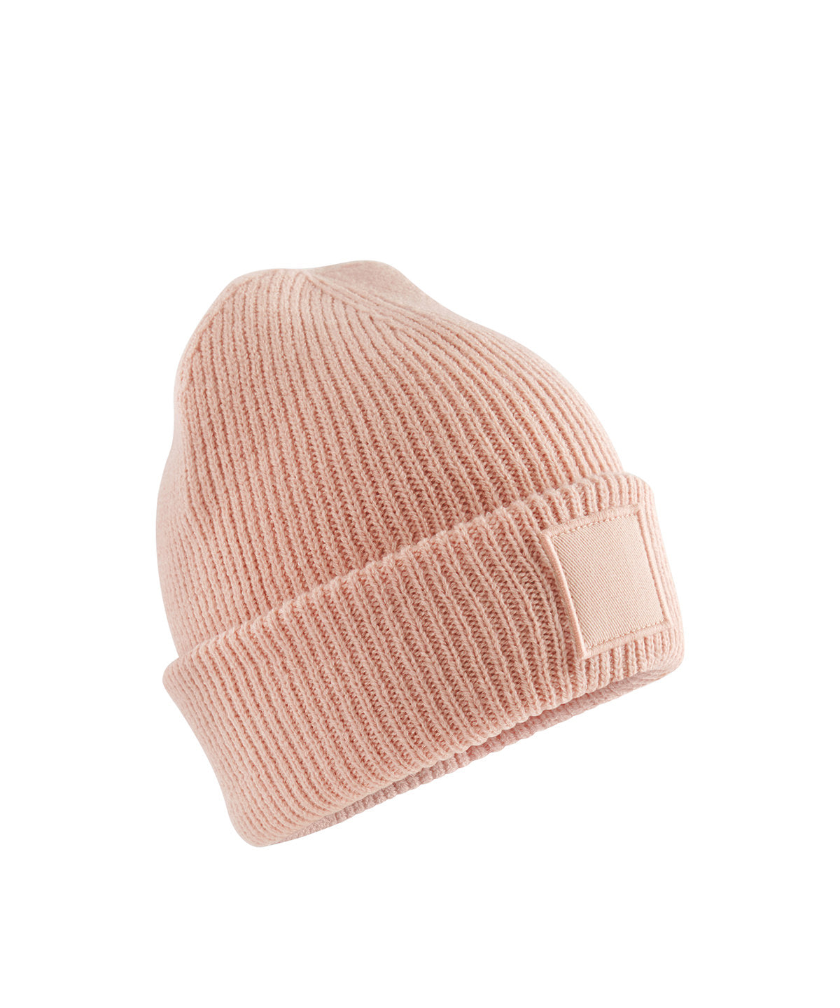 Kids Deep Cuffed Tonal Patch Beanie - B336B