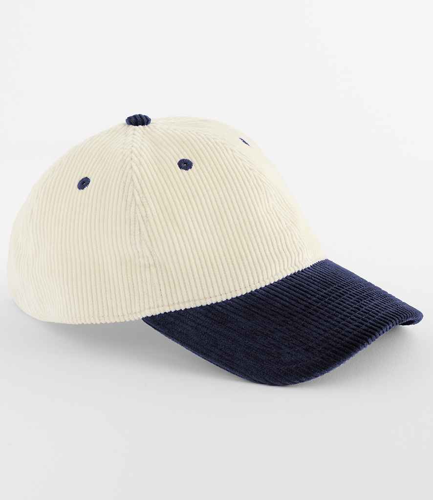 Beechfield Contrast Peak Corduroy Cap - BB690