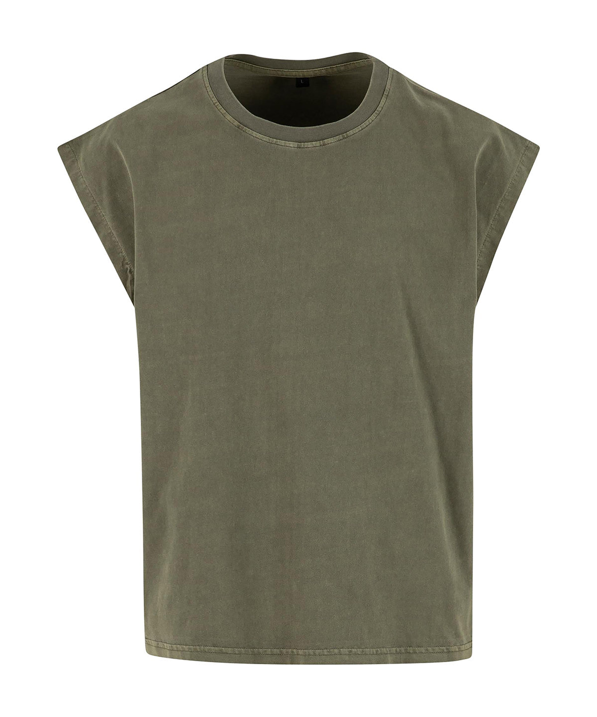 Vintage Cropped Heavy Sleeveless Tee - BY436