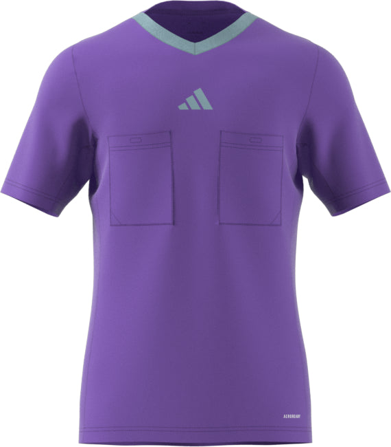 Adidas 3 Stripe Referee 22 SS Shirt Purple Rush