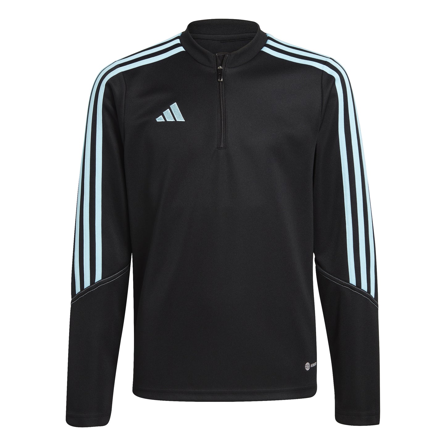 Adidas Junior Tiro 23 Club Slim 1/4 Zip Training Top Black/Blue