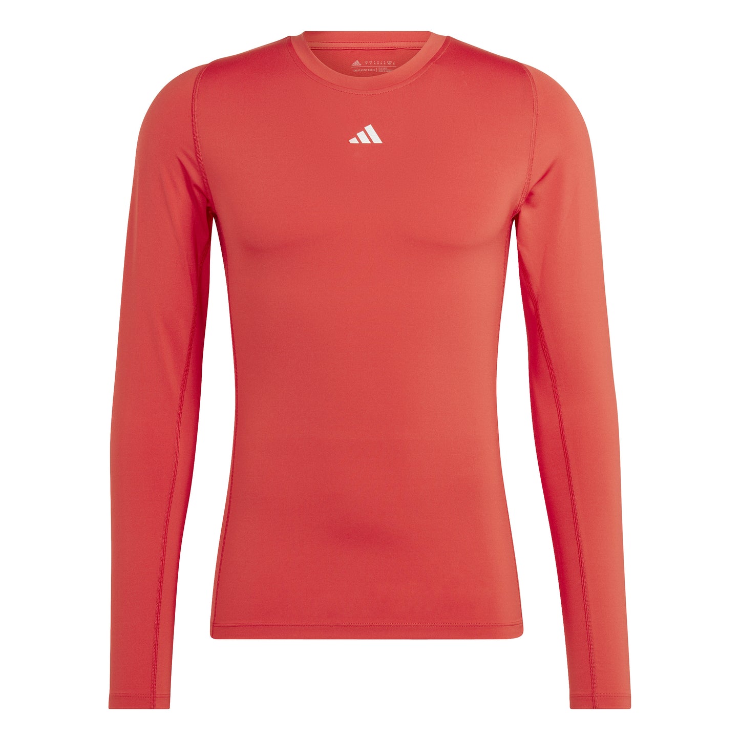 Adidas Tech-Fit Long Sleeve Tee Team College Red