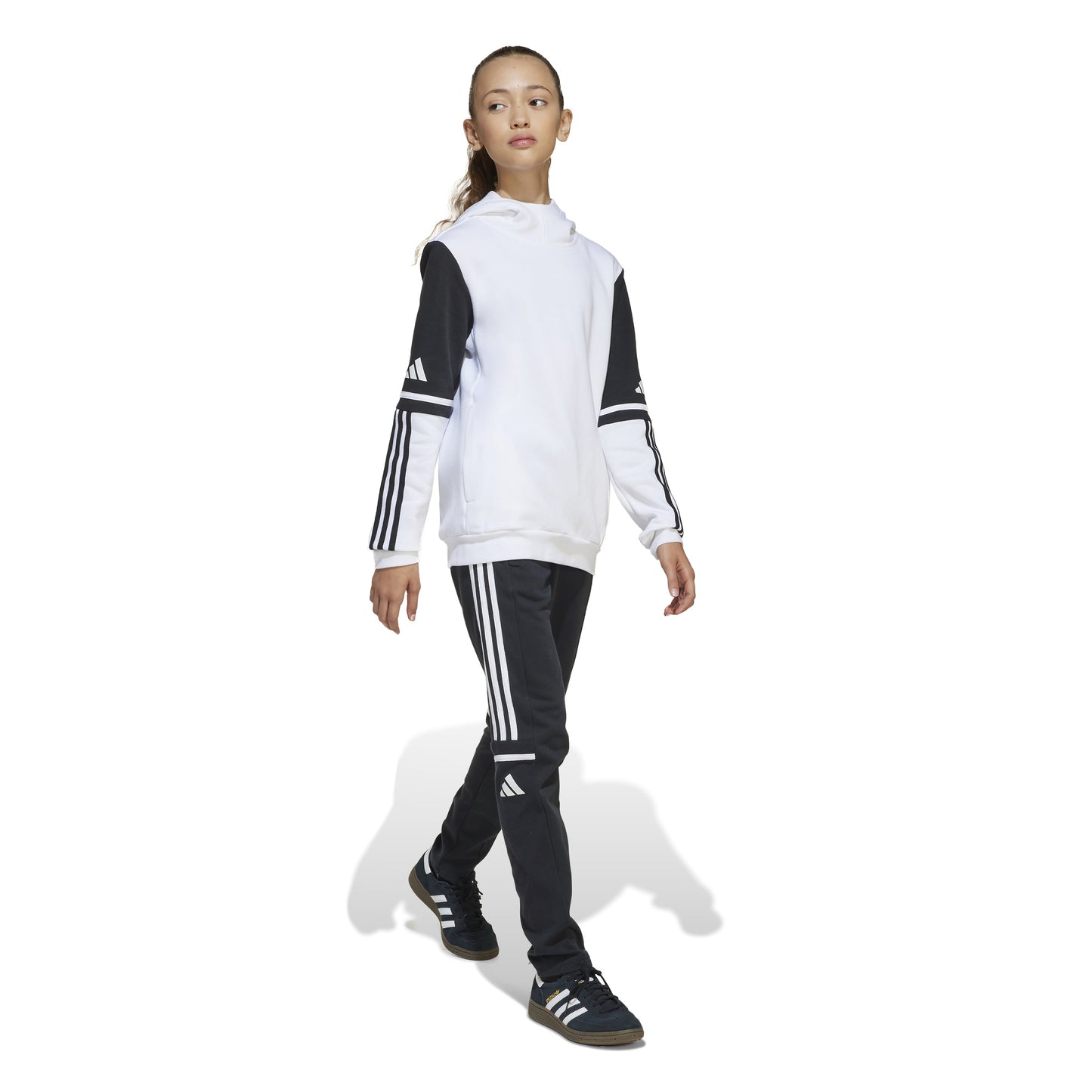 Adidas Squadra 25 Pullover Sweat Hoodie - White/Black