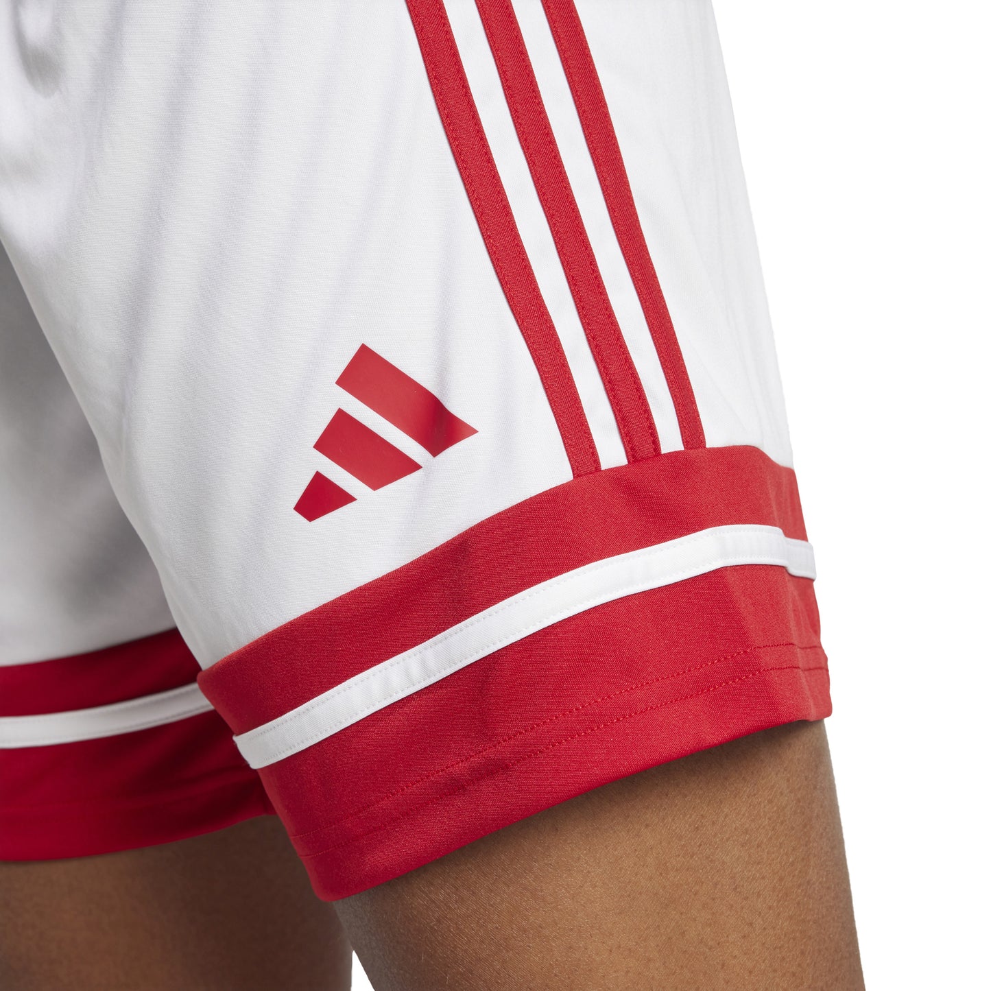 Adidas Squadra 25 Shorts - White/Team Power Red 2