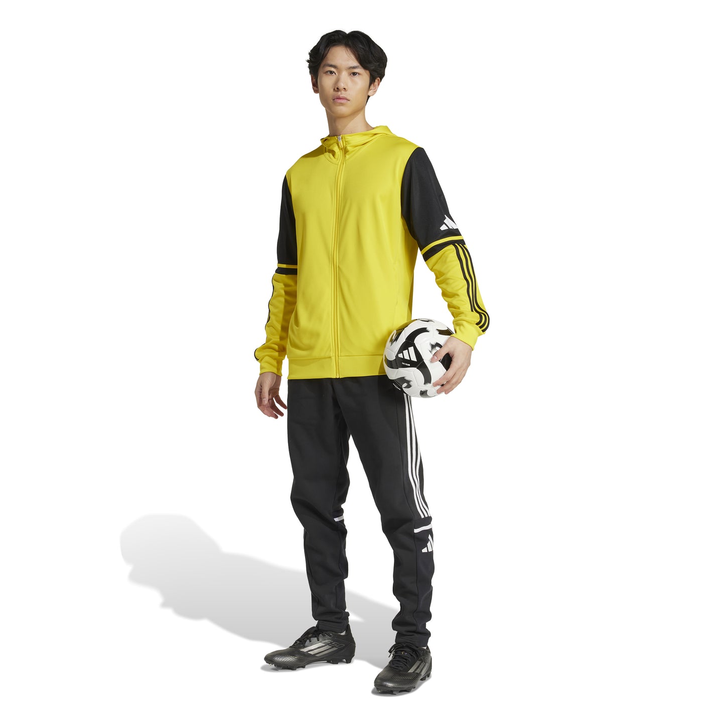 Adidas Squadra 25 Full Zip Hoodie - Team Yellow/Black