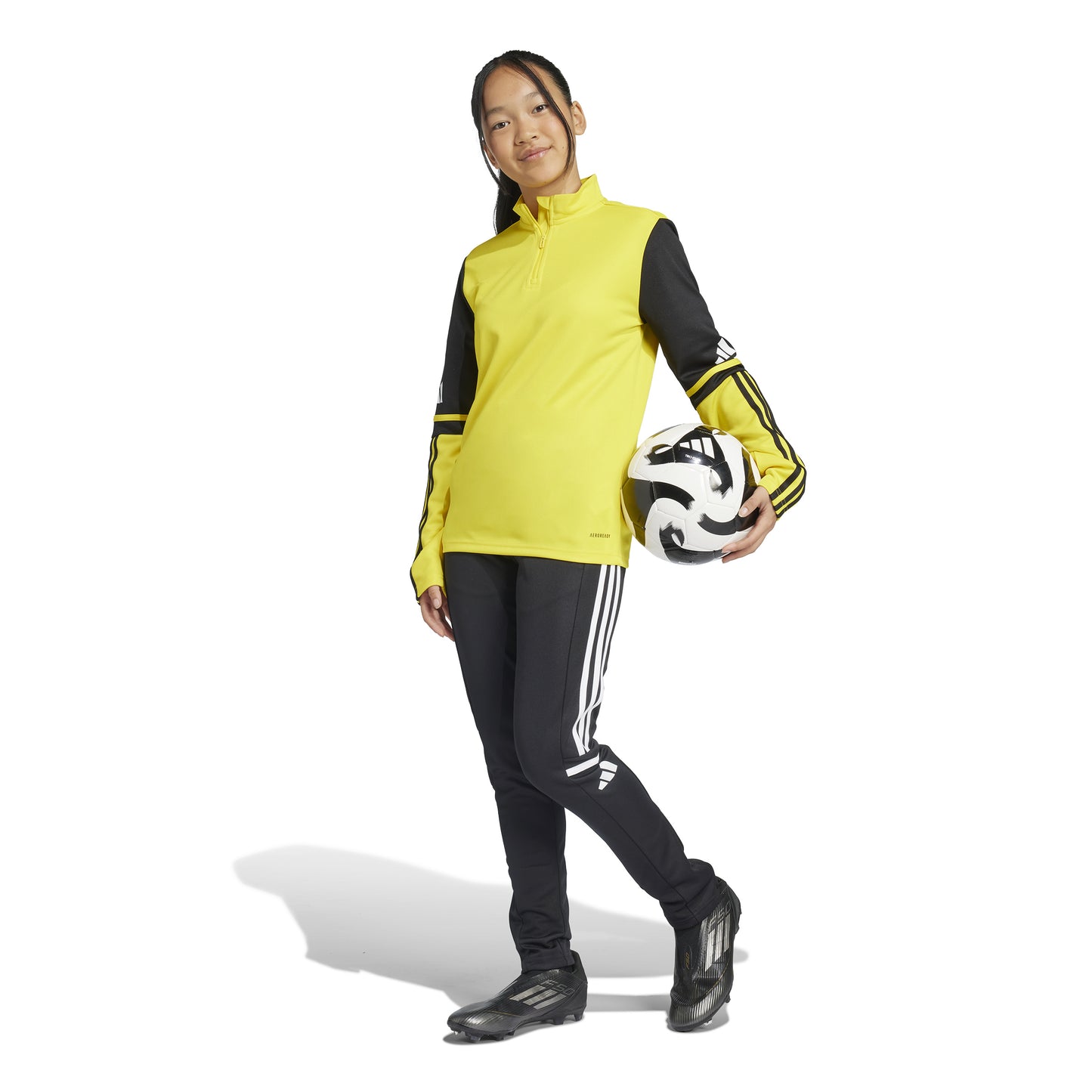 Adidas Squadra 25 1/4 Zip Training Top - Team Yellow/Black