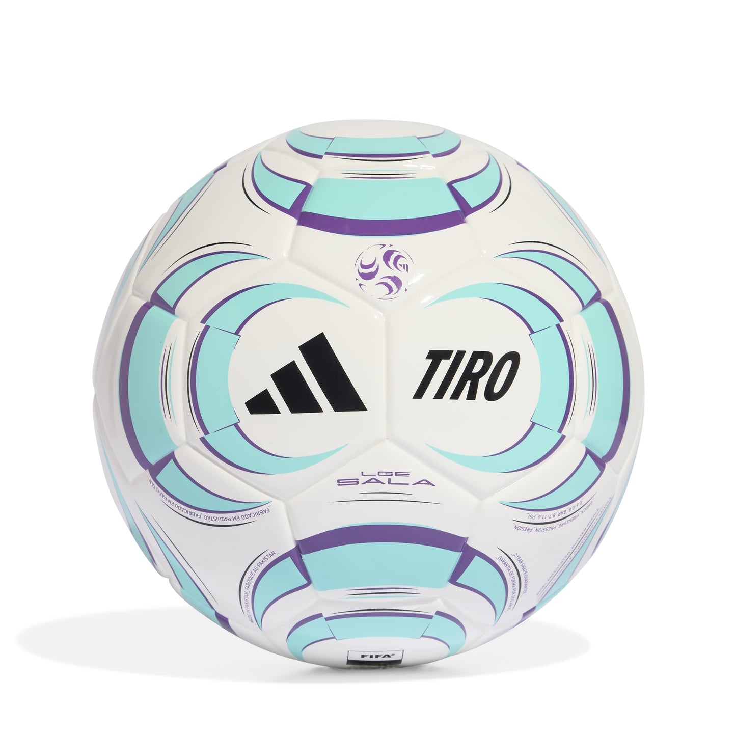 Adidas Tiro League Sala Football White/Black/Flash Aqua/Active Purple