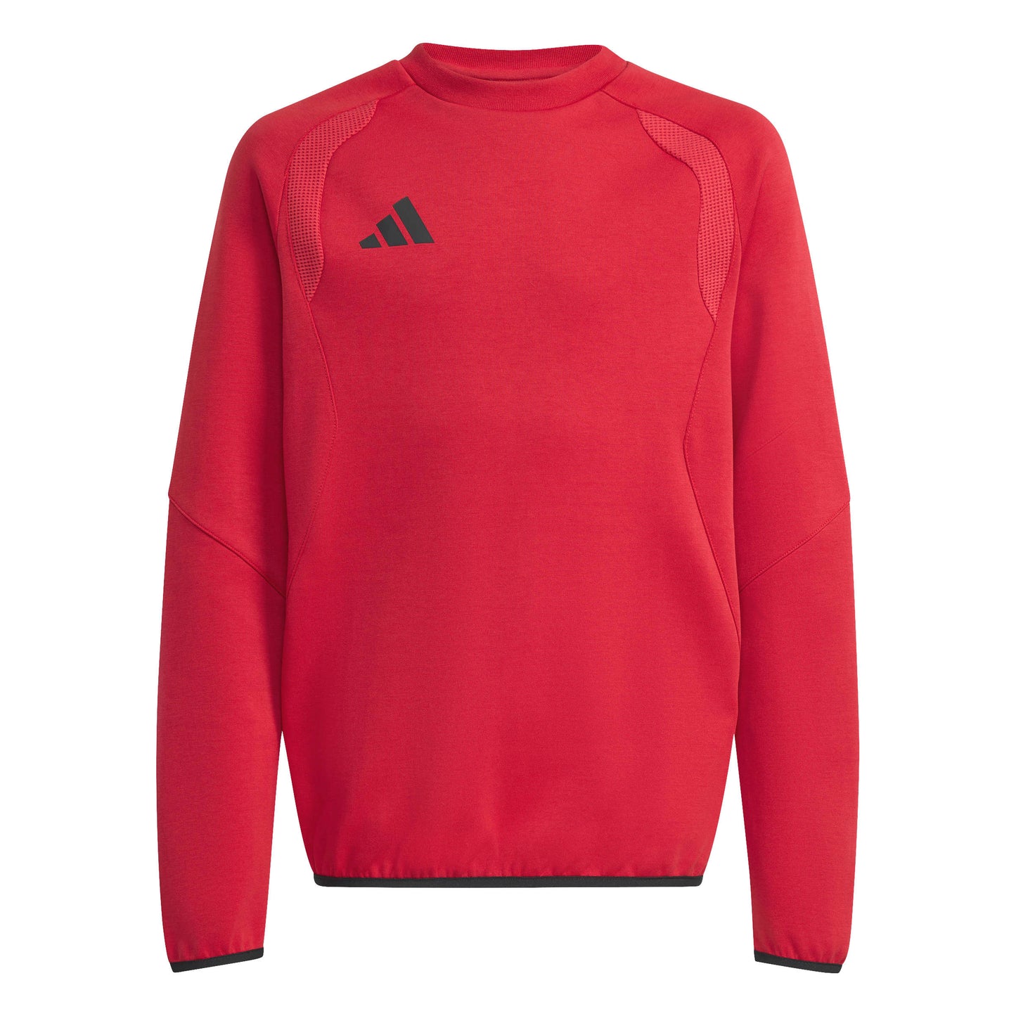 Adidas Junior Tiro Travel Cotton Crew Sweatshirt Team Power Red 2/Black