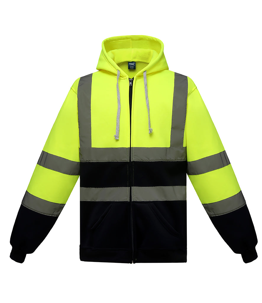 Yoko Hi-Vis Zip Hoodie - YK032