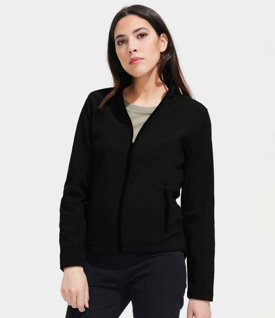 SOL'S Ladies Race Soft Shell Jacket 01194 in Black – model