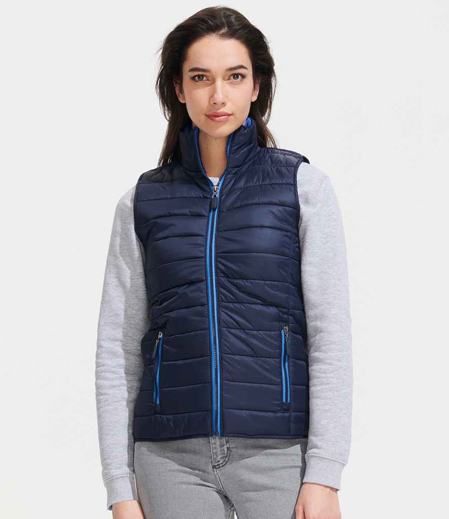 SOL'S Ladies Wave Bodywarmer 01437 in Navy – model