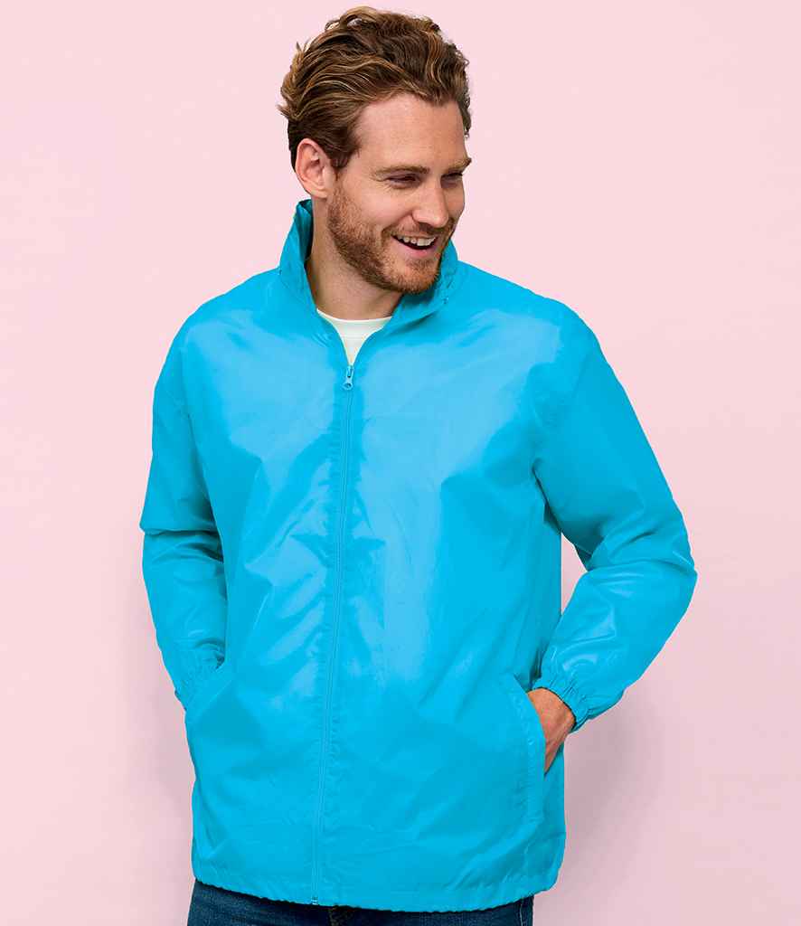 SOL'S Unisex Shift Windbreaker Jacket 01618 in Aqua – model