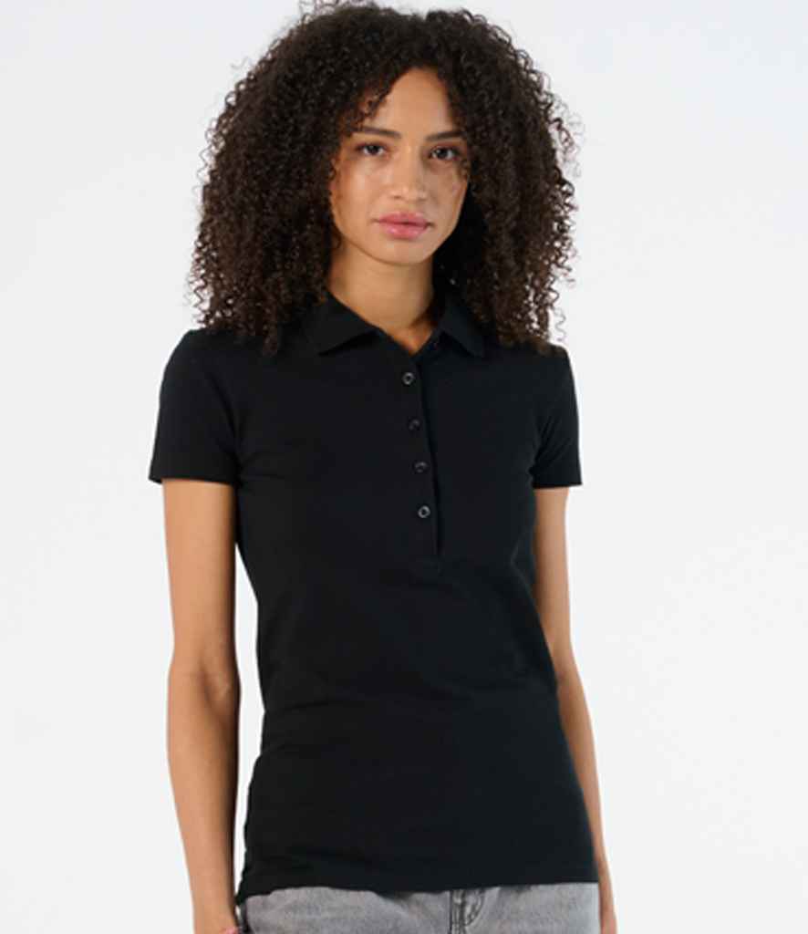SOL'S Ladies Phoenix Piqué Polo Shirt 01709 in Black – model