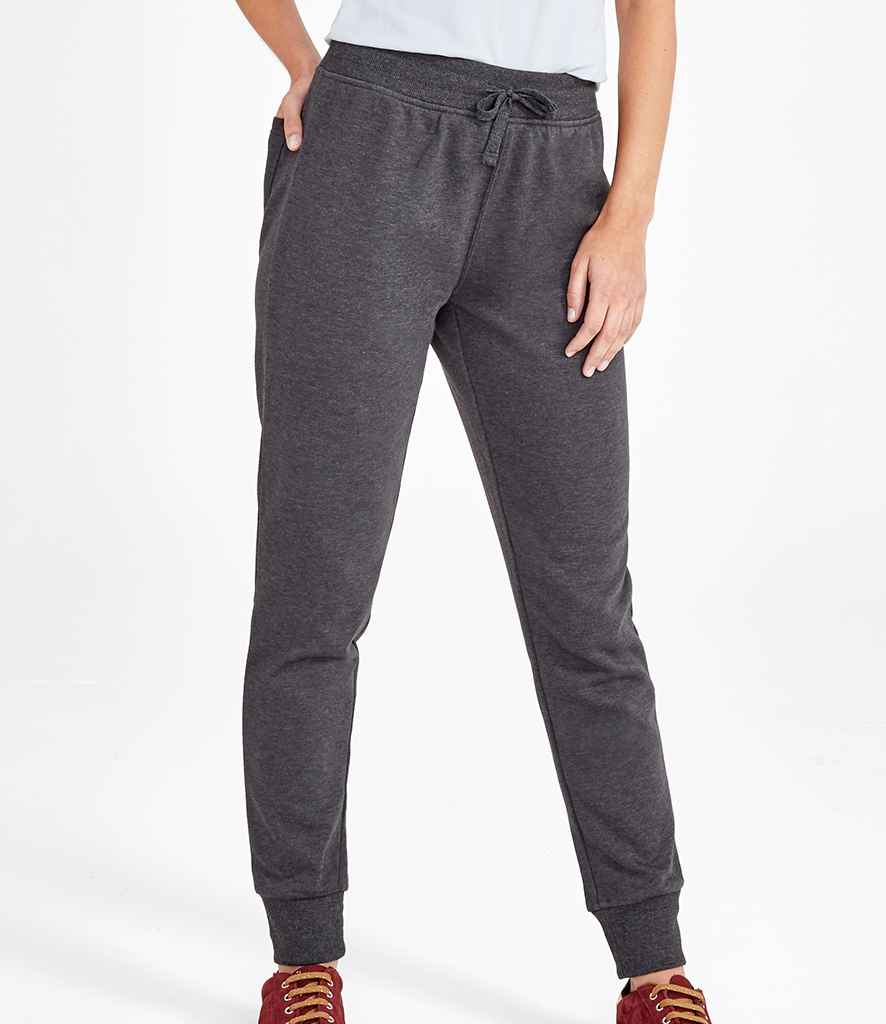 SOL'S Ladies Jake Slim Fit Jog Pants 02085 in Charcoal Marl – model