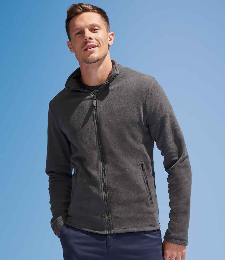 SOL'S Norman Fleece Jacket 02093 in Charcoal – model