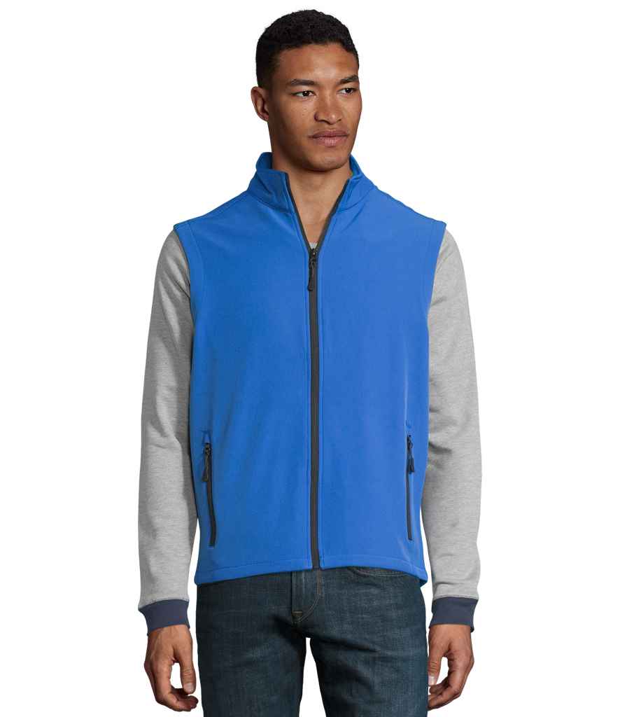 SOL'S Race Soft Shell Bodywarmer 02887 in Royal Blue – model