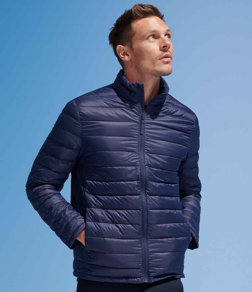 SOL'S Wilson Lightweight Padded Jacket 02898 in French Navy – model