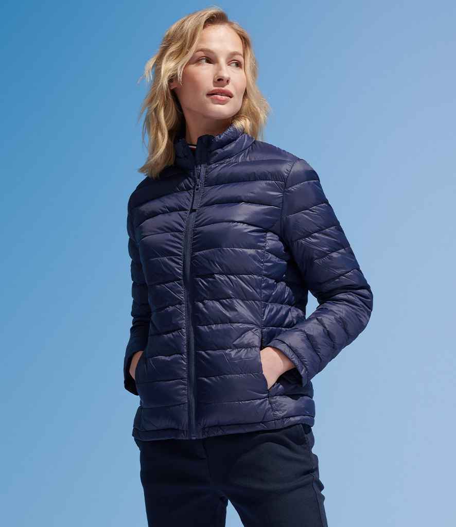 SOL'S Ladies Wilson Lightweight Padded Jacket 02899 in French Navy – model