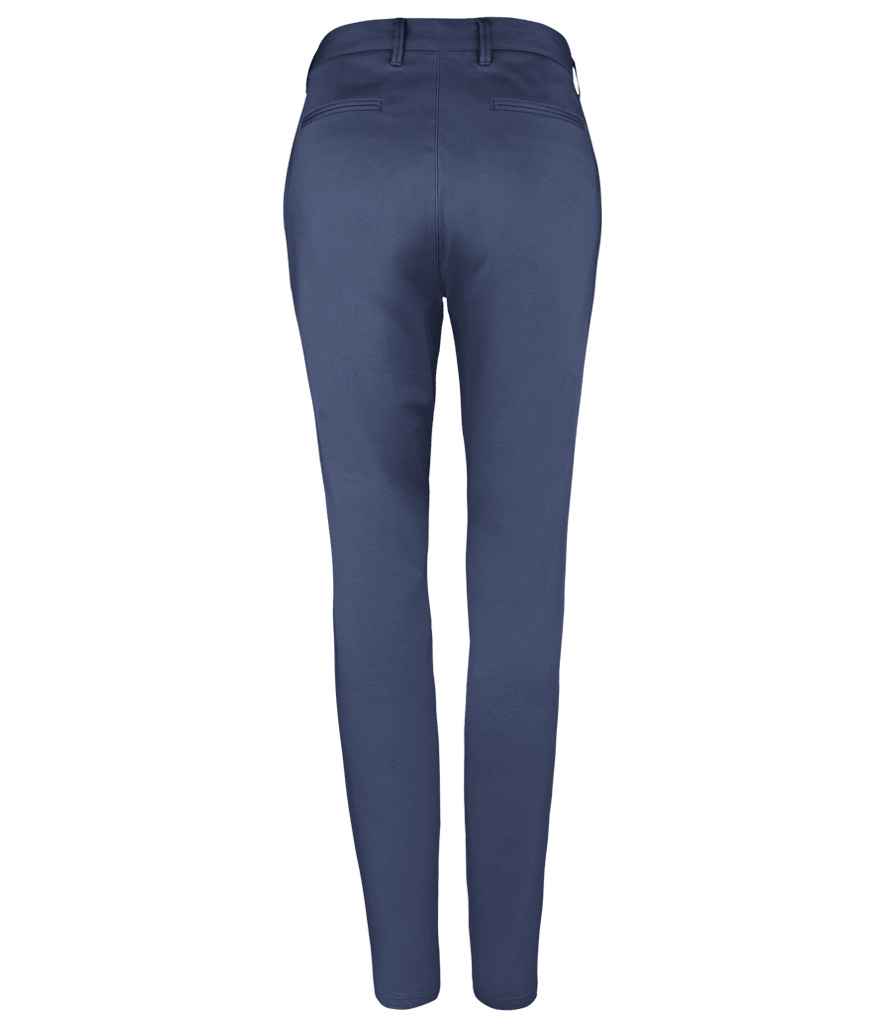 SOL'S Ladies Jared Stretch Trousers 02918 in French Navy – back