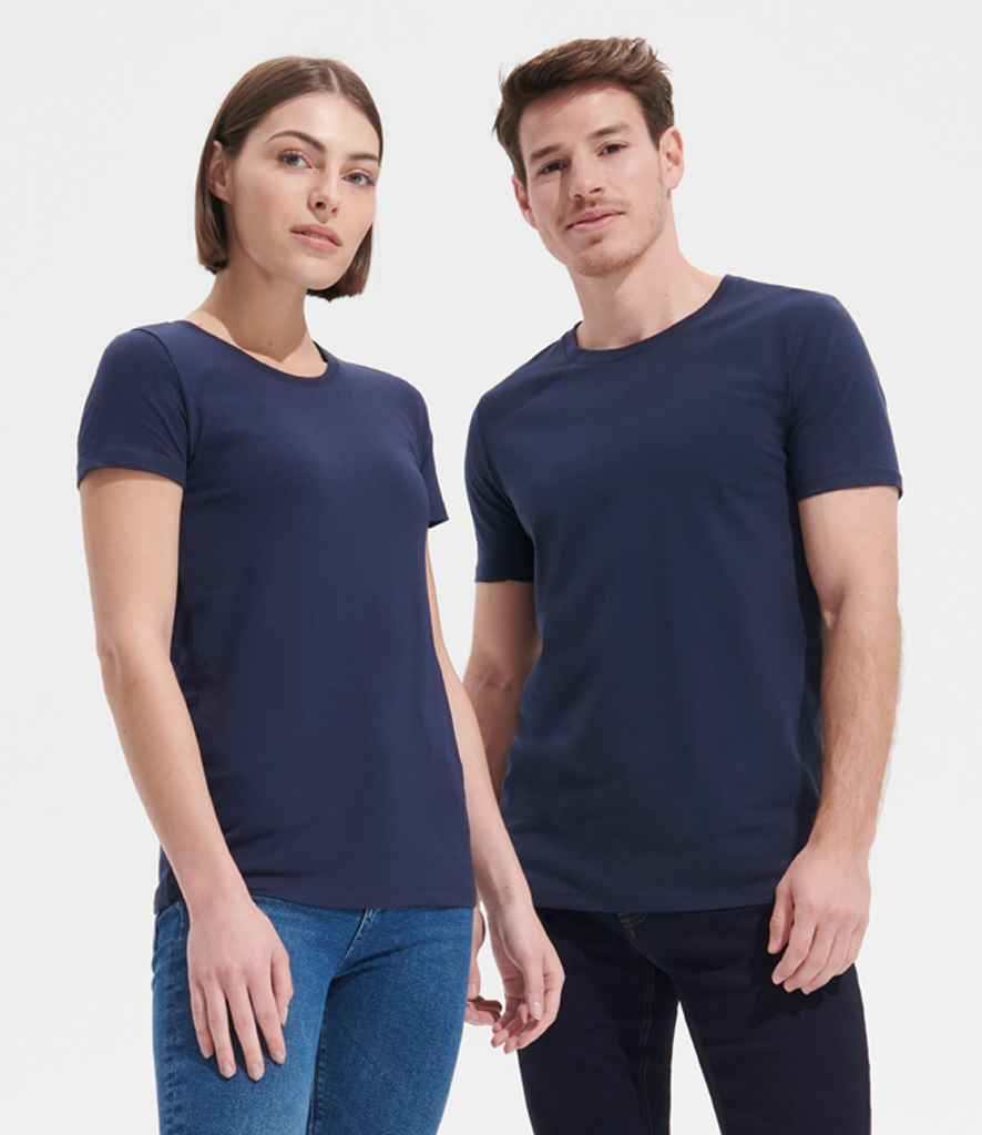 SOL'S Millenium Stretch T-Shirt 02945 in French Navy – model (2)