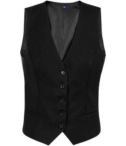 NEOBLU Ladies Max Suit Waistcoat 03167 in Deep Black – front