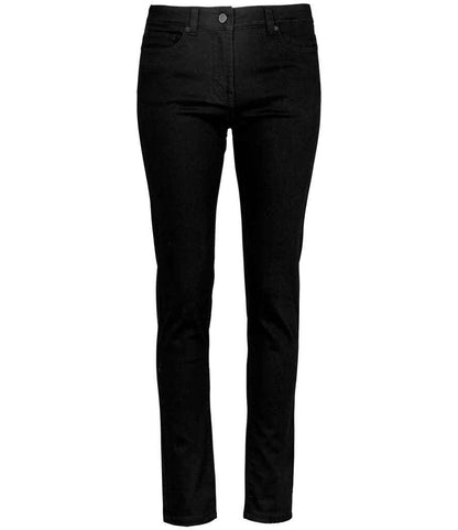 NEOBLU Ladies Gaspard Stretch Jeans 03181 in Deep Black – front