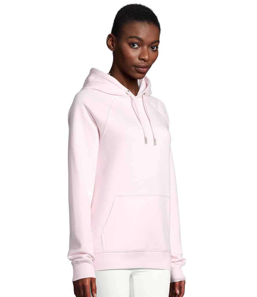 SOL'S Unisex Stellar Organic Hoodie 03568 in Pale Pink – model