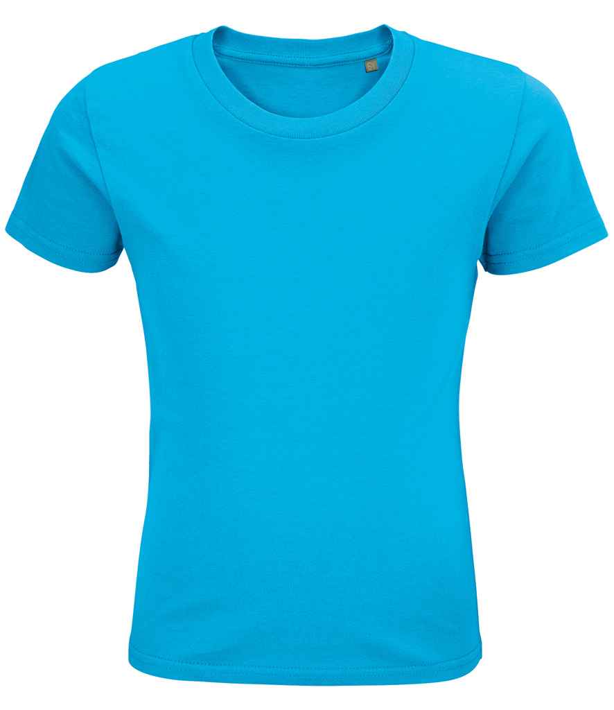 SOL'S Kids Pioneer Organic T-Shirt 03578 in Aqua – front