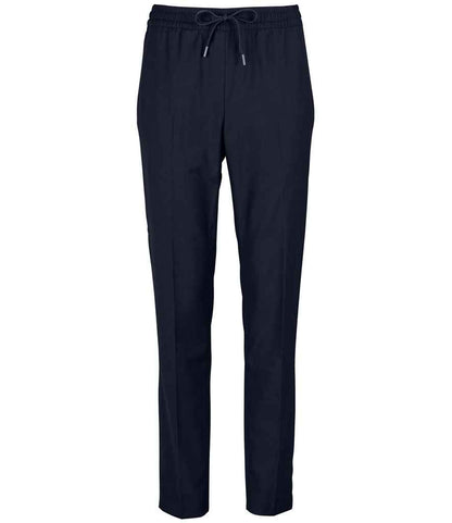 NEOBLU Ladies Germain Elasticated Waist Trousers 03779 in Night Blue – front