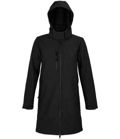 NEOBLU Ladies Achille Long Soft Shell Jacket 03794 in Deep Black – front