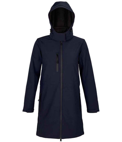 NEOBLU Ladies Achille Long Soft Shell Jacket 03794 in Night Blue – front