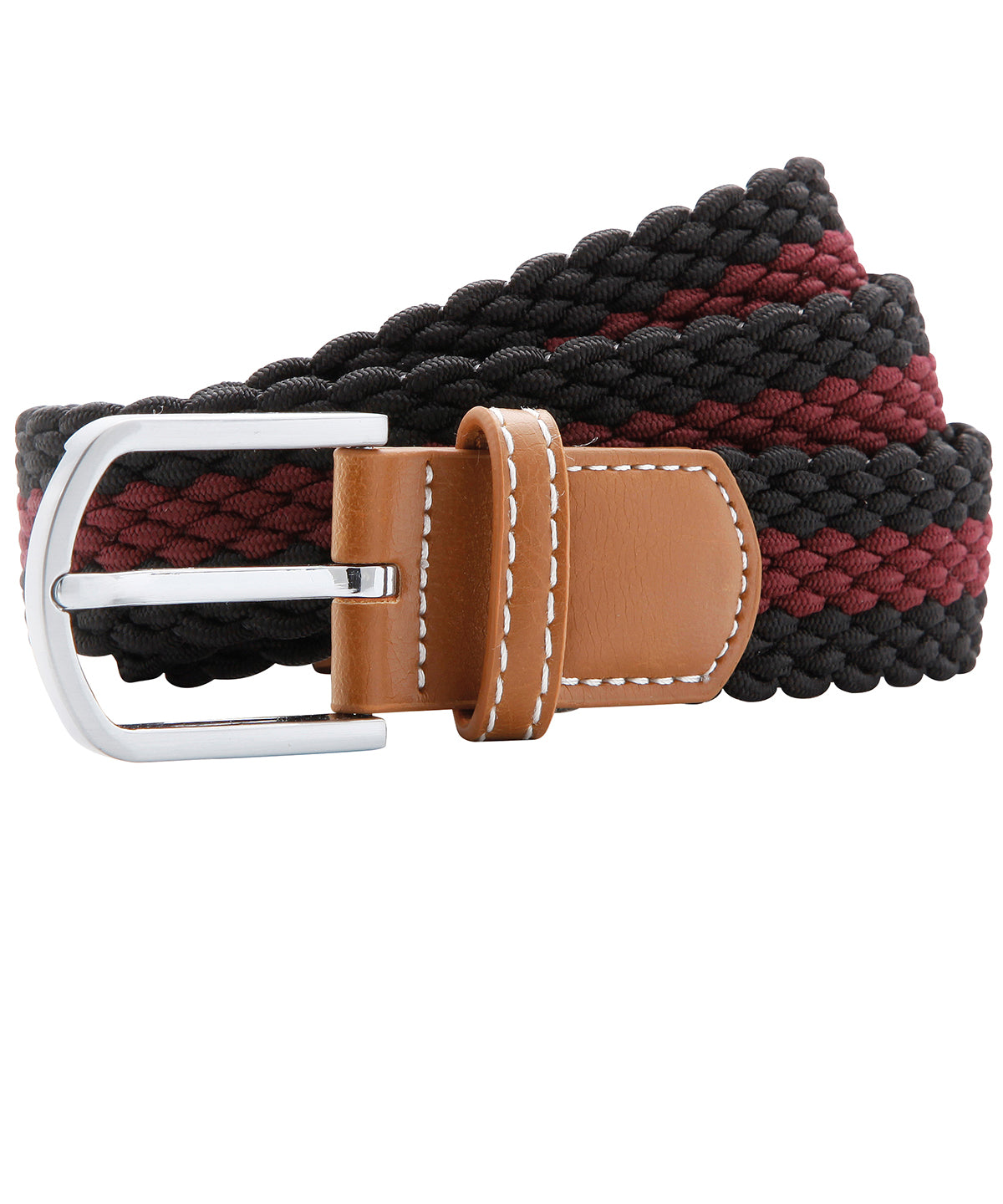 Two-Colour Stripe Braid Stretch Belt - AQ901