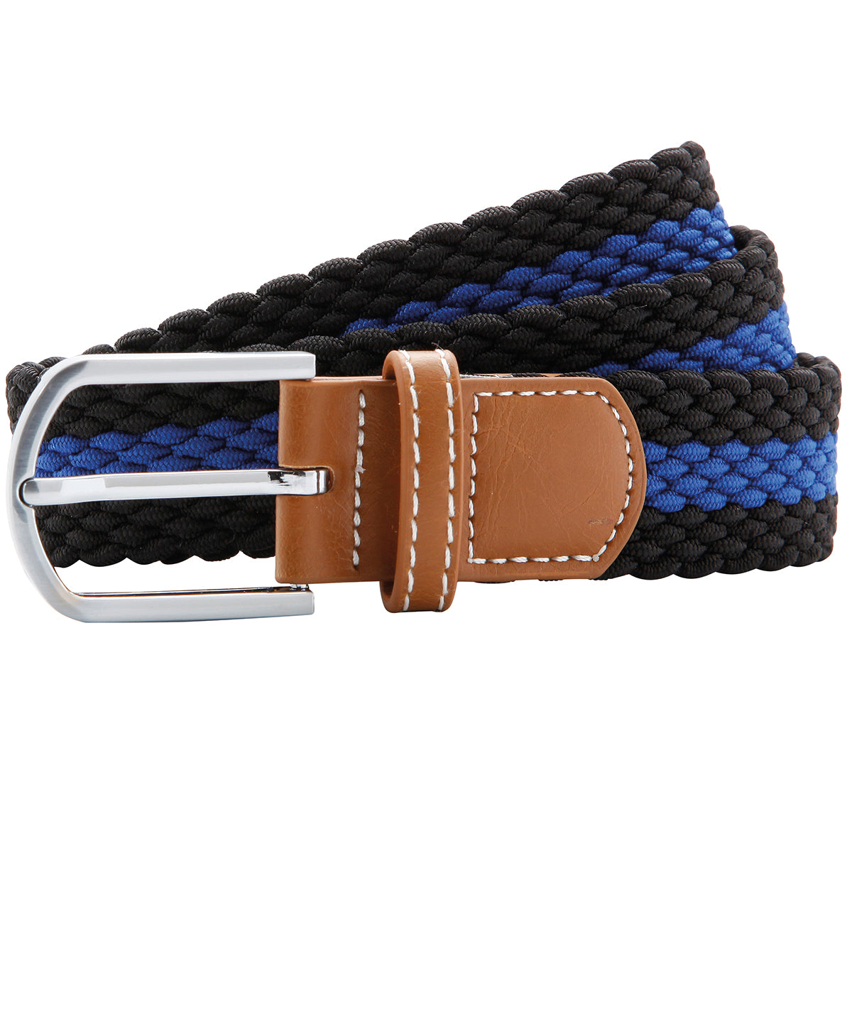 Two-Colour Stripe Braid Stretch Belt - AQ901