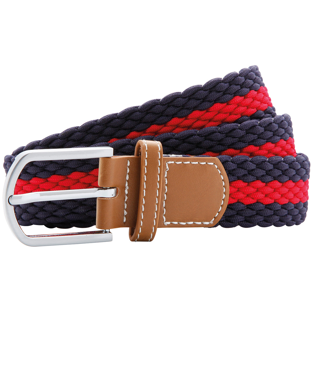 Two-Colour Stripe Braid Stretch Belt - AQ901