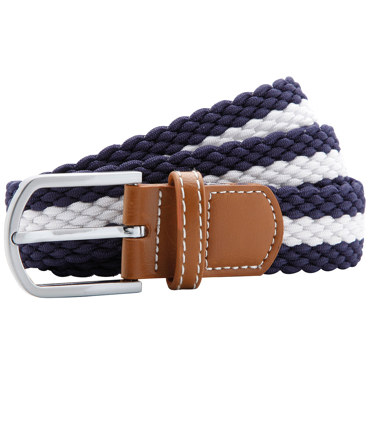 Two-Colour Stripe Braid Stretch Belt - AQ901