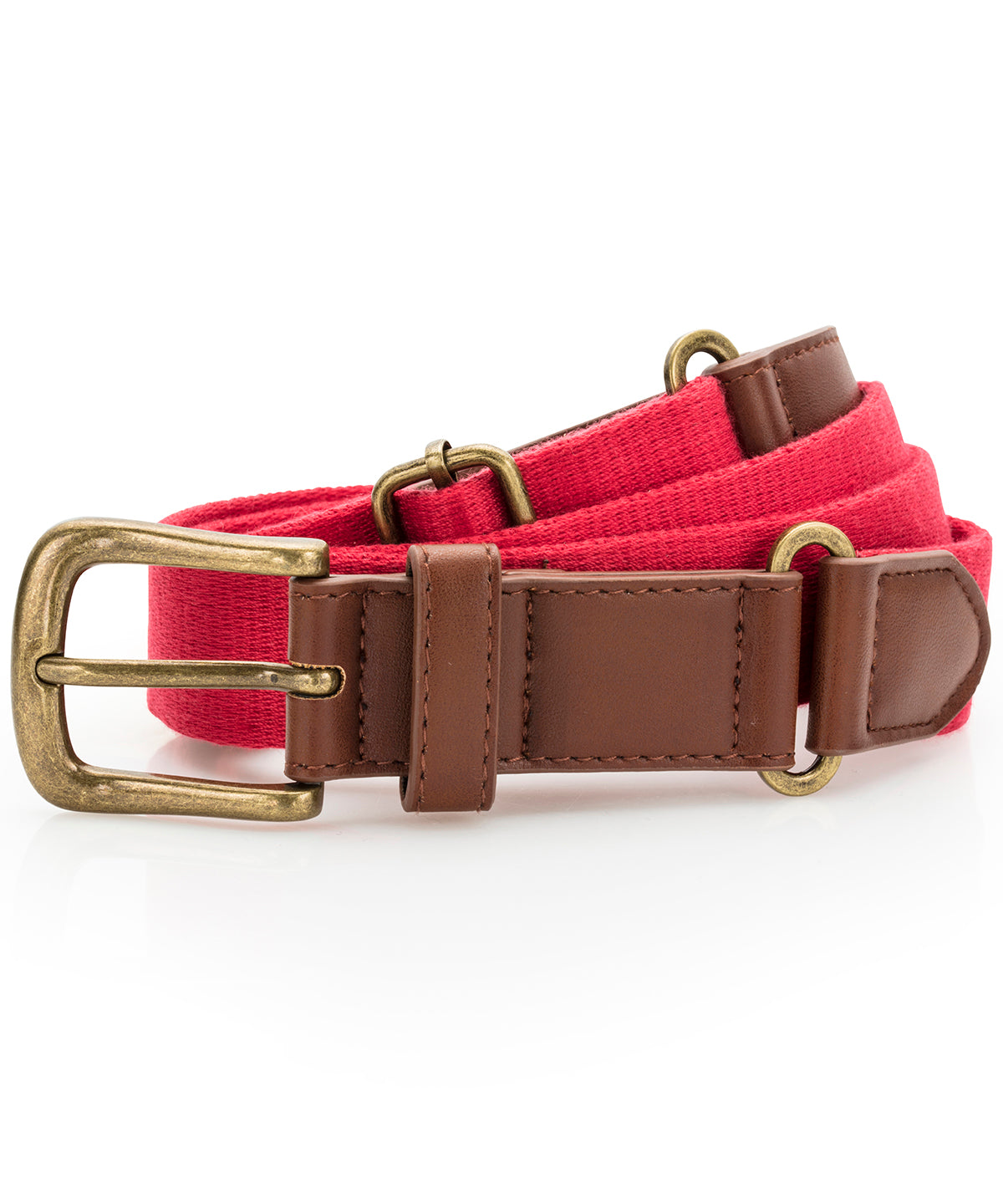 Faux Leather and Canvas Belt - AQ902