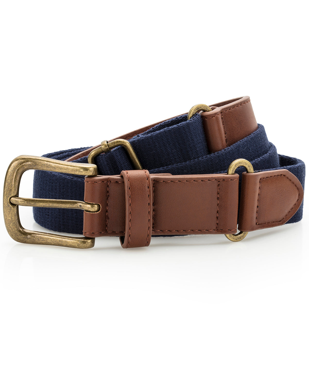 Faux Leather and Canvas Belt - AQ902