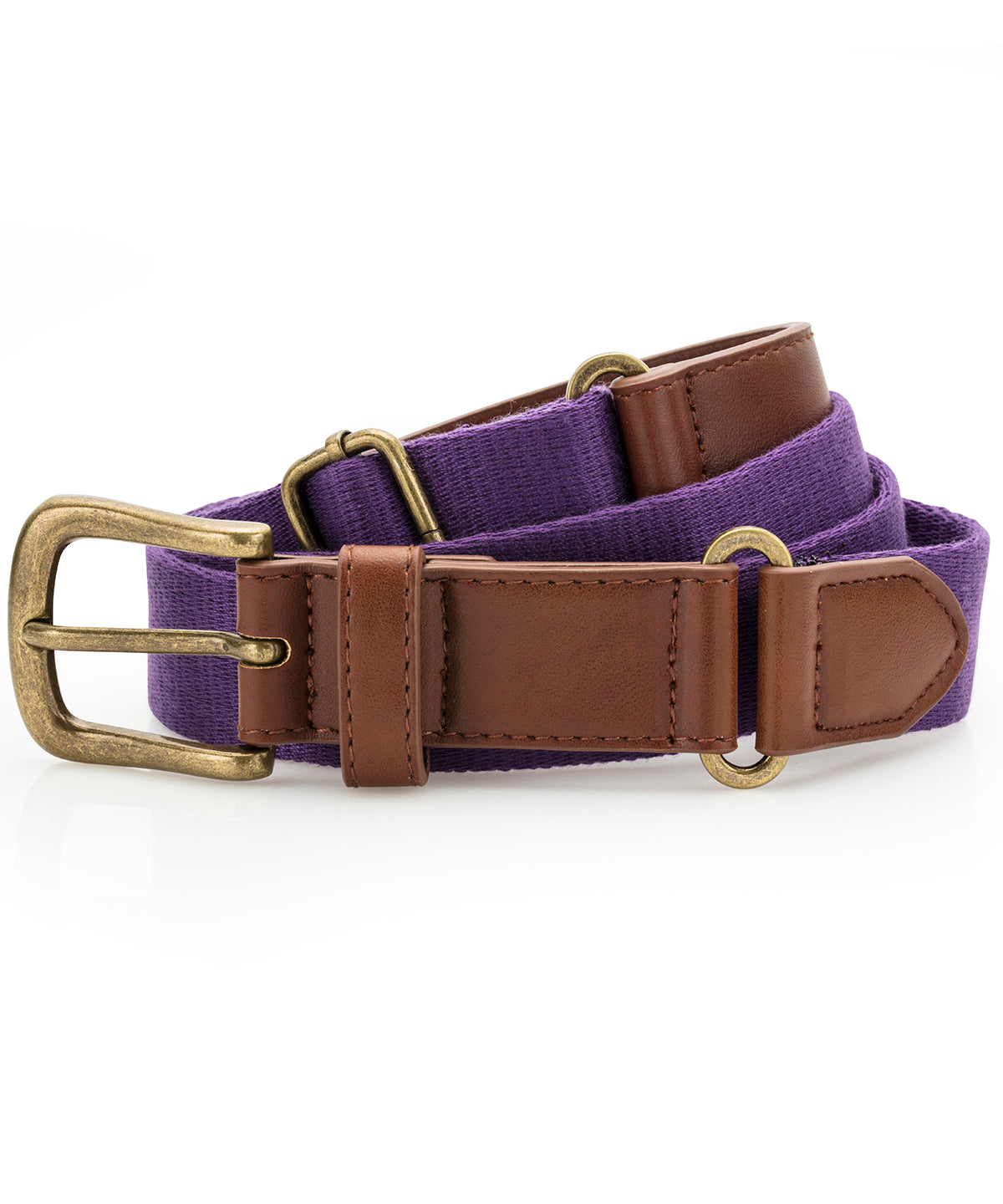 Faux Leather and Canvas Belt - AQ902