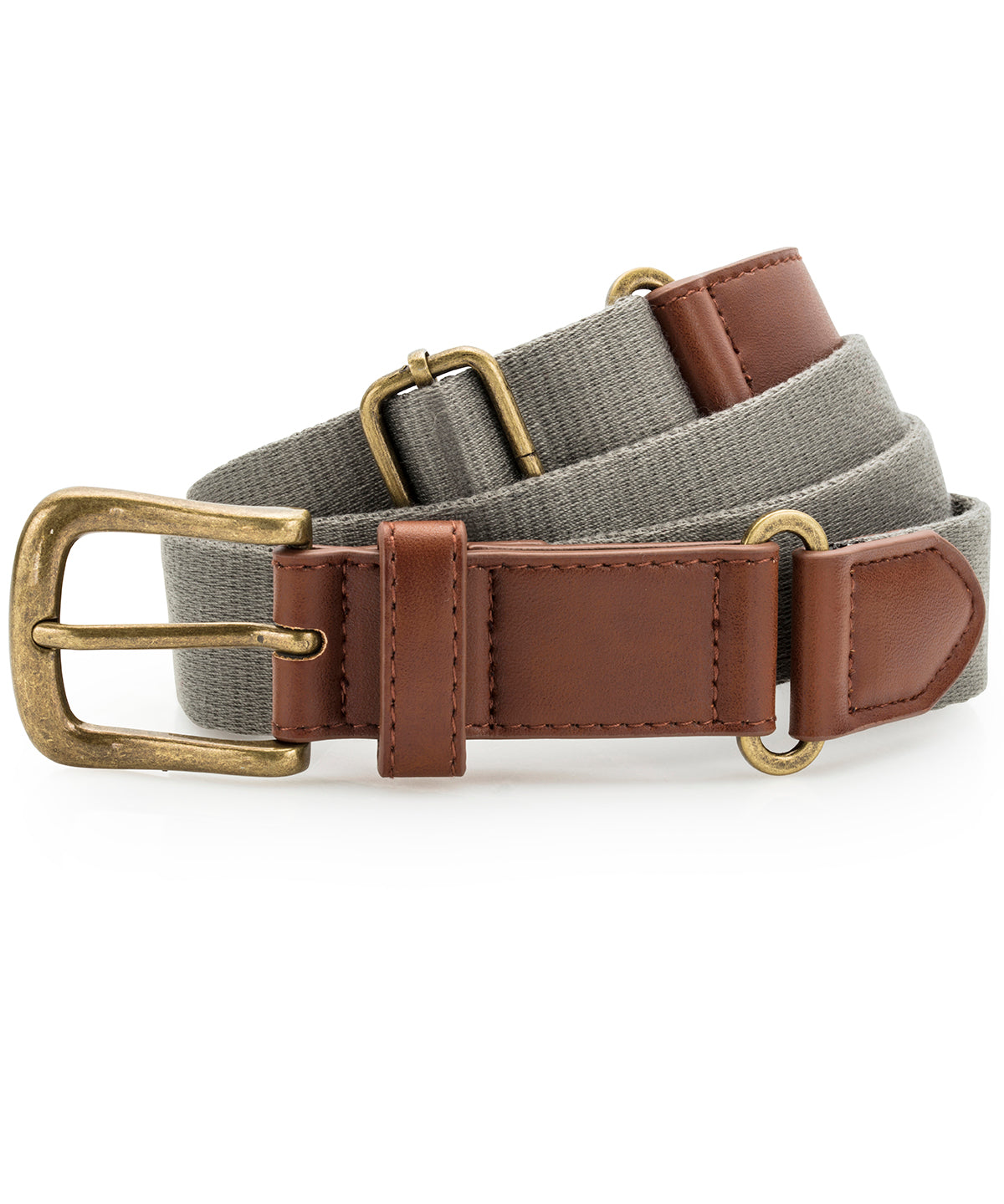 Faux Leather and Canvas Belt - AQ902