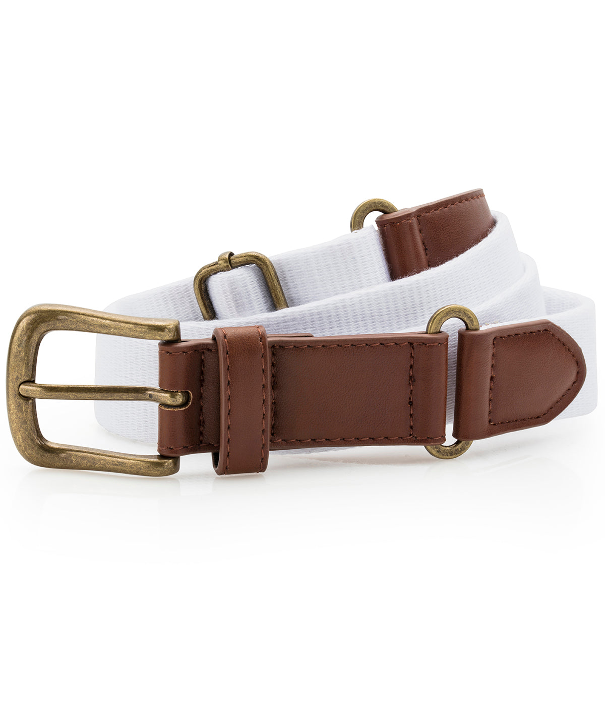 Faux Leather and Canvas Belt - AQ902