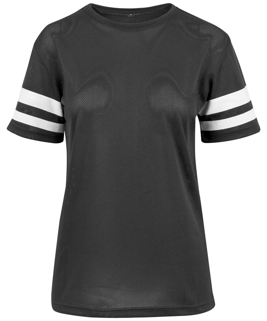 Women's Mesh Stripe Tee - BY033