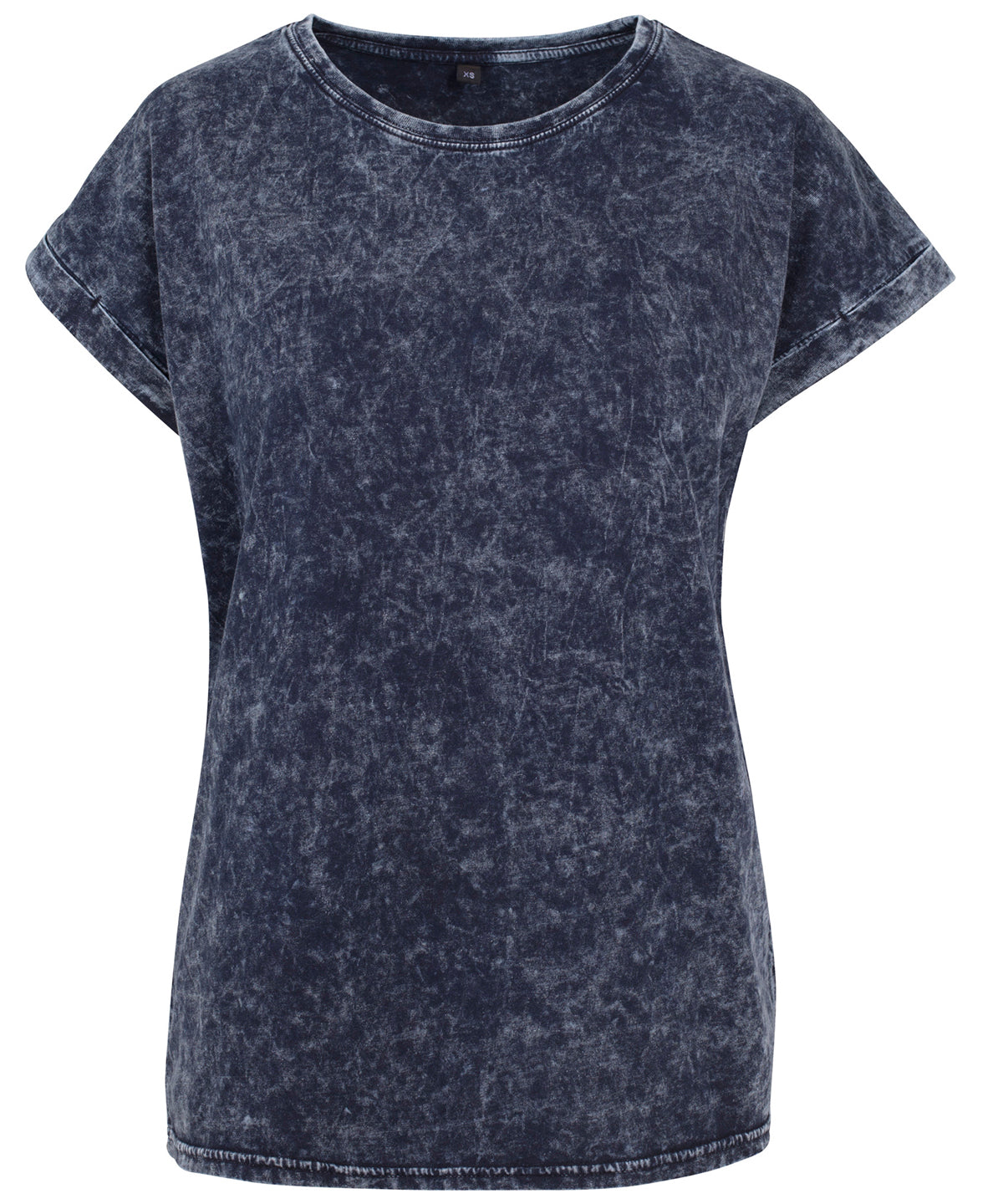 Women's Acid Washed Extended Shoulder Tee - BY053