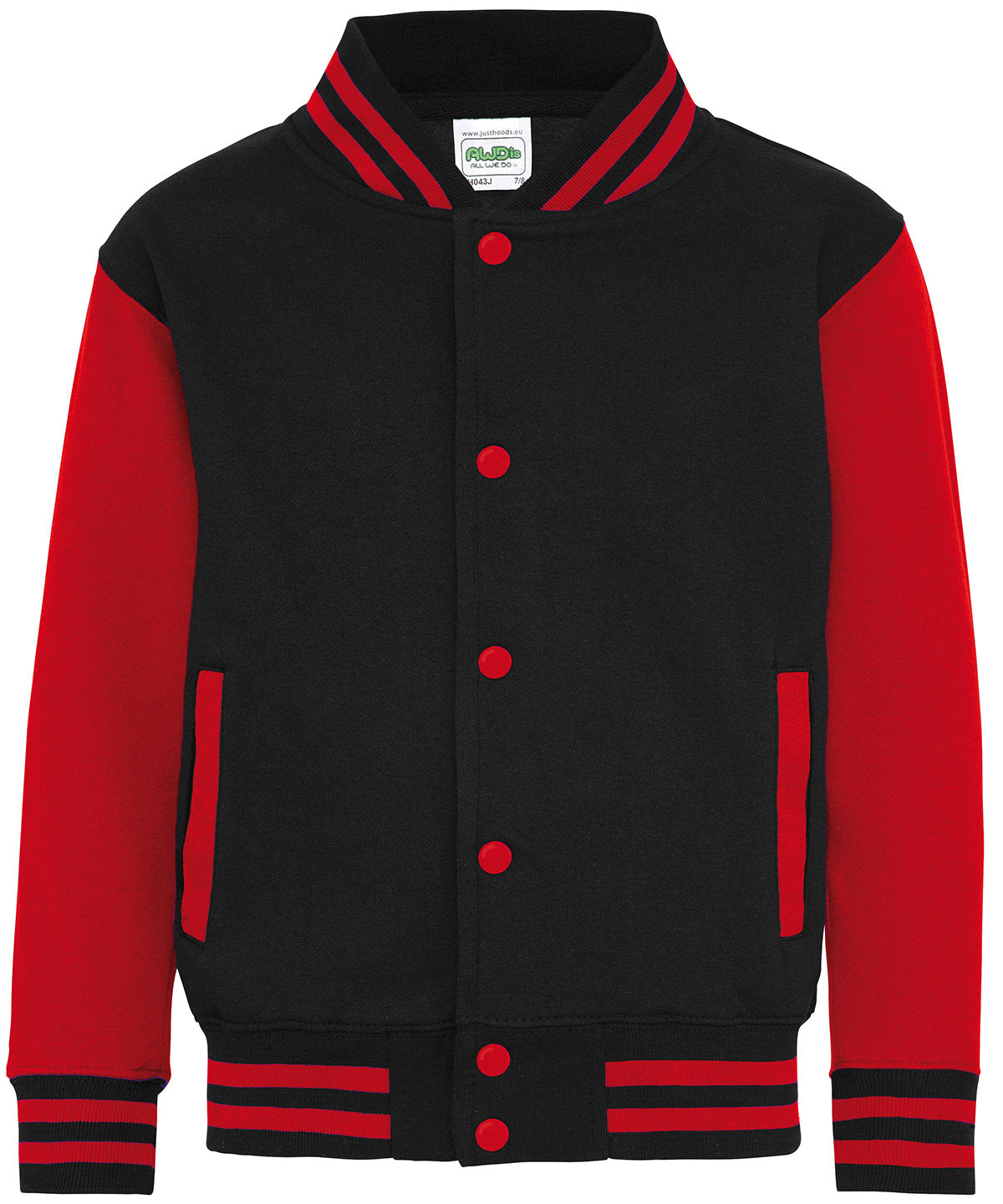 Just Hoods Kids Varsity Jacket - JH43J