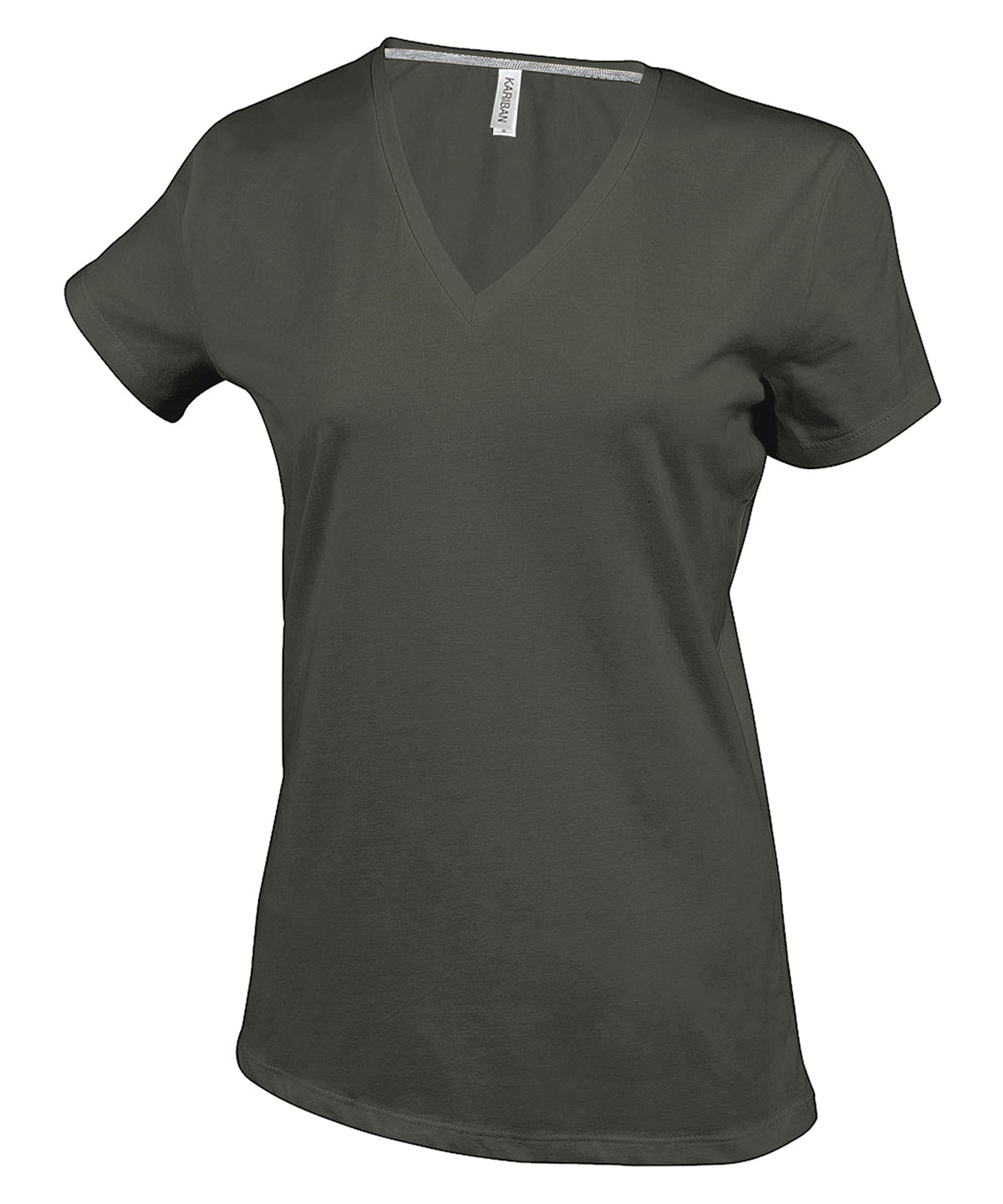 Ladies' Short-Sleeved V-Neck T-Shirt - KB381