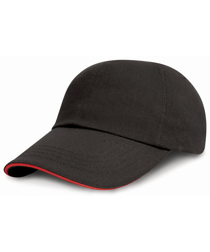 Result Headwear Low-profile Heavy Brushed Cotton Cap with Sandwich Peak - RC24P