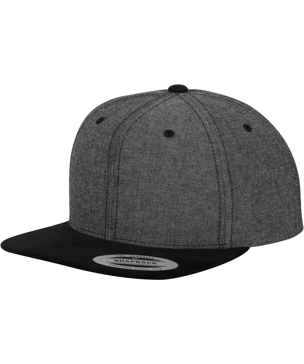 Chambray-Suede Snapback (6089CH) - YP009