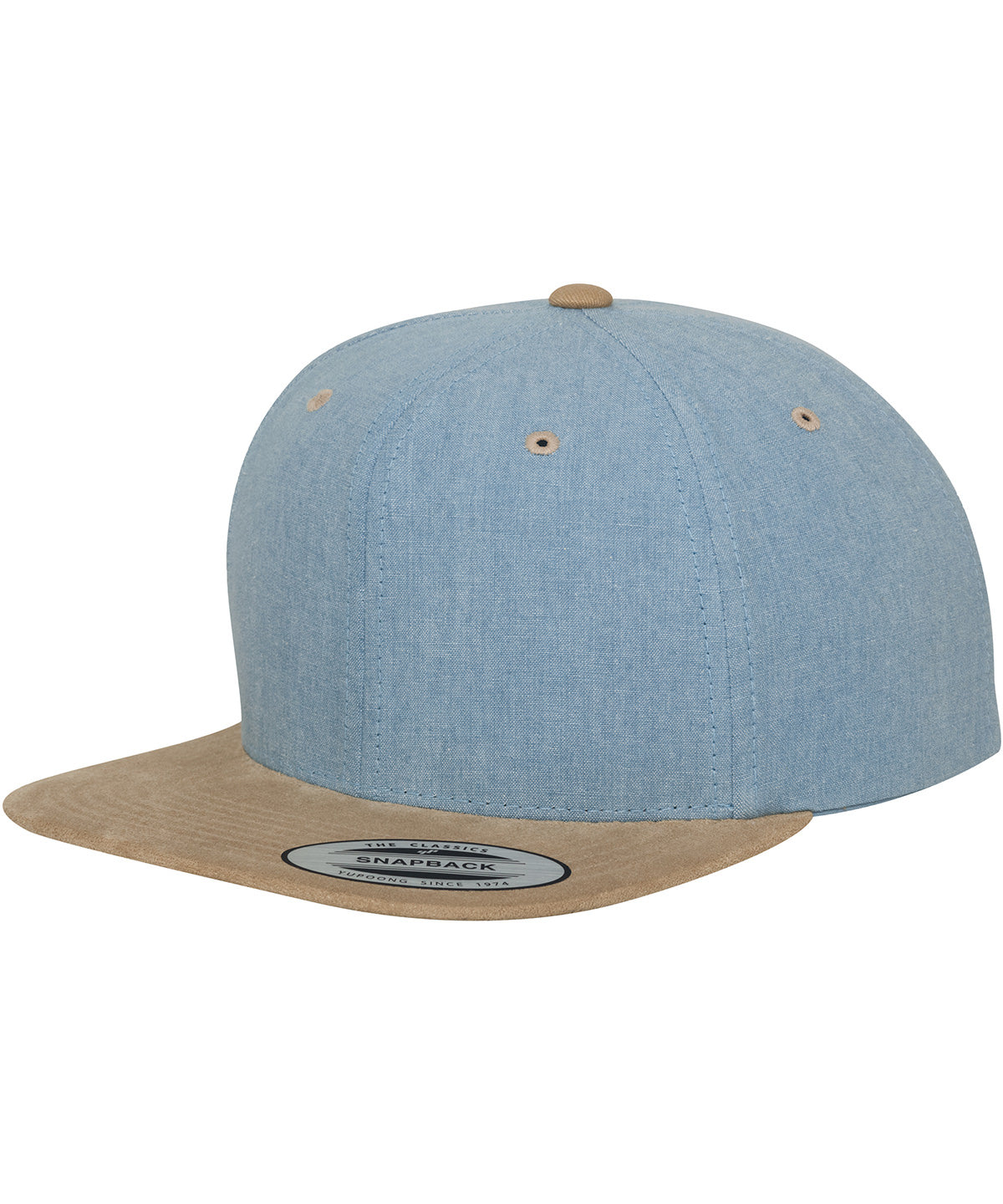 Chambray-Suede Snapback (6089CH) - YP009